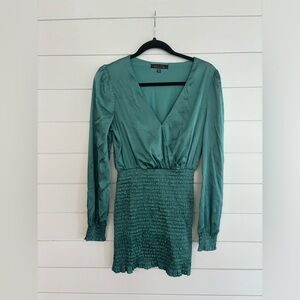 Blue blush cocktail dress